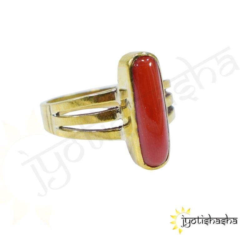 Amazon.com: Red Italian Coral Munga Gemstone Ring 8.25 Carat Natural Coral  Gift Ring For Loved Ones Munga Gemstone Gold Plated Ring March Birthstone  Beautiful Ring For Unisex By JEWELS HUB, Red &