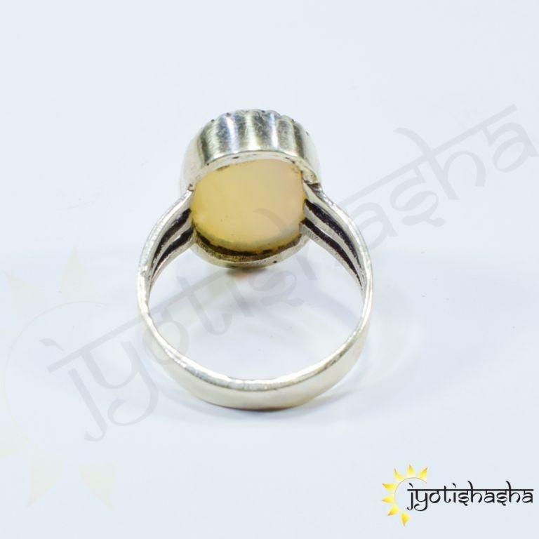 Handmade Sterling Silver Opal Ring for Fashionable Men