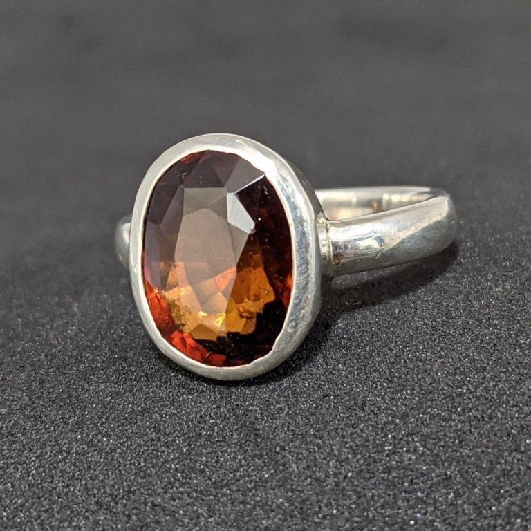 Gomed Ring Natural and Certified Hessonite Garnet gomed Astrological  Gemstone Adjustable for Men and Women - Etsy