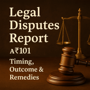 Legal Disputes Report